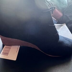 Dr. Scholl's Black Wedge Ankle Boots